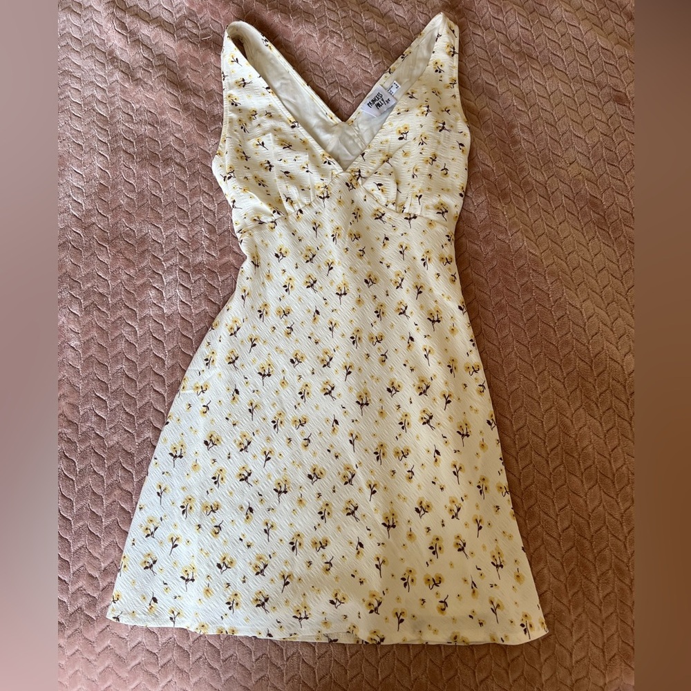 Princess Polly Yellow Floral Mini Dress